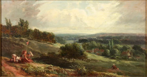 Landschaft mit Kindern
